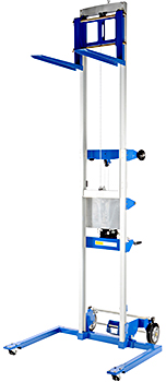 What is the raised height of the Vestil A-LIFT-S-EHP Hand Winch Lift Truck? 