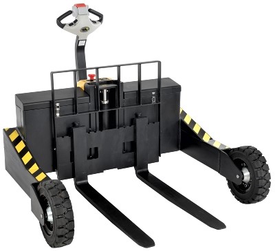 Does the Vestil RT-EPT-3-48 Electric Rough Terrain Pallet Jack have solid rubber or pneumatic tires?