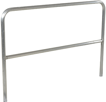 Do you have a safety railing similar to the Vestil ADKR, with dimensions of 36" high, 30" long, and 6" set in concrete?