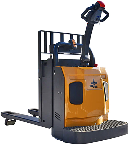 What is the warranty for the Big Joe RPL44 Rider Pallet Jack?