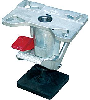 What is the weight limit for the Vestil FL-ADJ-810 Adjustable Height Floor Locks?