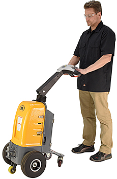 How long will the batteries of the Vestil E-TUG-20 tugger last on a daily basis?