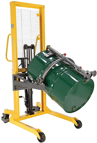 1- What are the inside dimensions between the outrigger rails for the Vestil DRUM-LRT-ESJ Drum Lifter/Rotator/Transporter? 2-  Would a 27-inch wide basin be accommodated by the space between the outriggers?