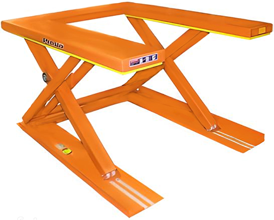 Can the Presto UL32-22 Lift Table operate effectively in a warehouse with constant temperatures between 38-40 degrees, and is it suitable for use with regular wood pallets? 