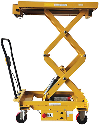 What is the maximum lift height of this lift cart with scale?