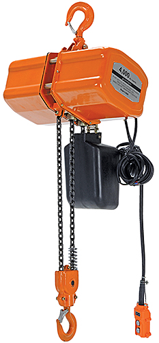 Where is the Vestil H-4000 hoist manufactured? 