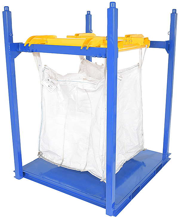 Is there a certain bulk bag size that the Vestil BBL-B001 Bulk Bag Lifter & Rack requires? 