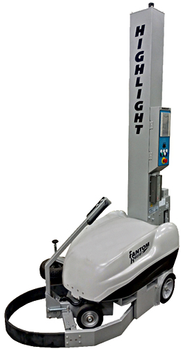 How much power is needed for the charger for the Highlight Fantom Robot mobile stretch wrap machine FANTOMROBOT?