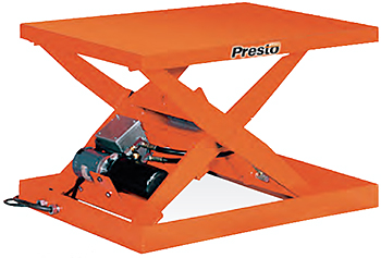 Do you have the Operation Manual in Spanish for the Presto XS36-15 Scissor Lift Table? Does the lift table have a Emergency Stop? 