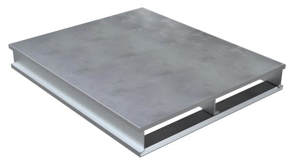 Do you have any information regarding the thickness of the AL sheet used on the Vestil AP-ST-4048 Solid Top Aluminum Pallets?