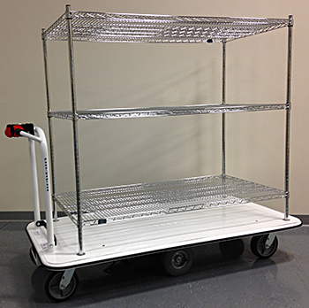 Pony Express Electric Platform Cart With Shelves Questions & Answers