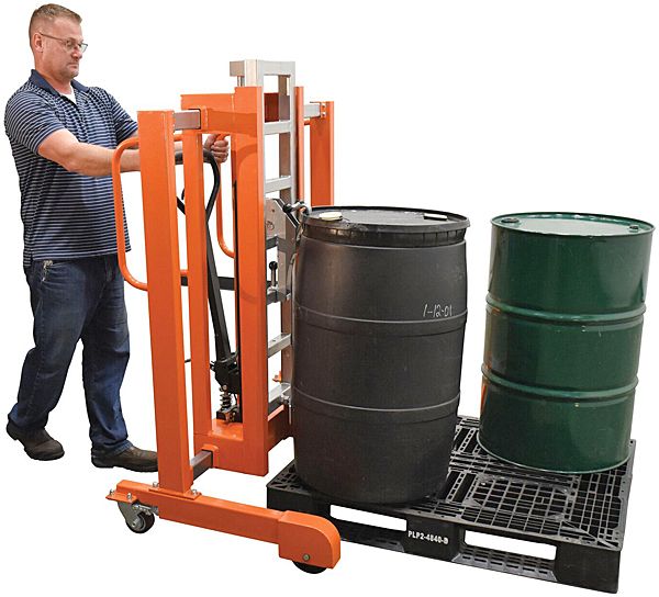 What is the minimum width of the Vestil PSDT-ADP-2136 Drum Palletizer / Drum Transporter? 