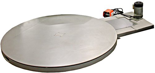 What is the largest pallet size that the Highlight Predator Platinum Stretch Wrap Turntable can handle?