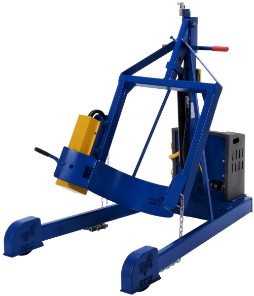 What is the dimensions between the two legs with the casters on the Vestil HDC-305-60-DC Drum Lifter / Rotator / Boom?