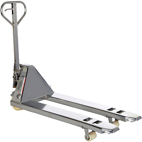 Can the Vestil PM5-2048-SS Stainless Steel Pallet Truck be fabricated with 54" long forks?