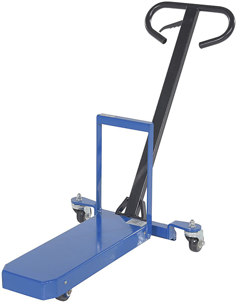 What is the measurement from the floor to the top of the fork when the fork is all the way down on the Vestil PMSF-M-400 Single Fork Pallet Jack?