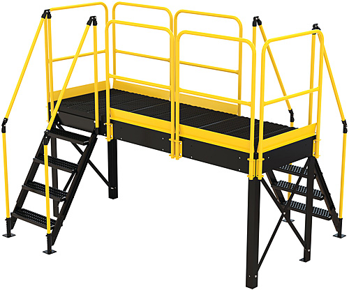 Is the Vestil PWPS-40-36108-BK Modular Work Platform System customizable to have a 96" long platform?