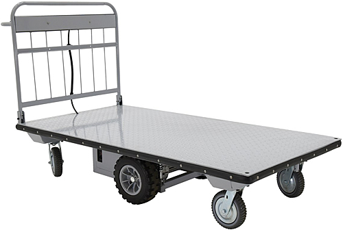 Can the Vestil EMHC-3672-1 Electric Platform Cart be used for 4x8 stacks of plywood?