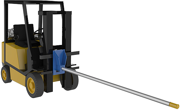 Will the Vestil CR-120-2 Forklift Carpet Pole fit the Hyster s60FT?