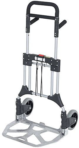 Are the black sections of Vestil FHC-600 folding hand truck also aluminum?